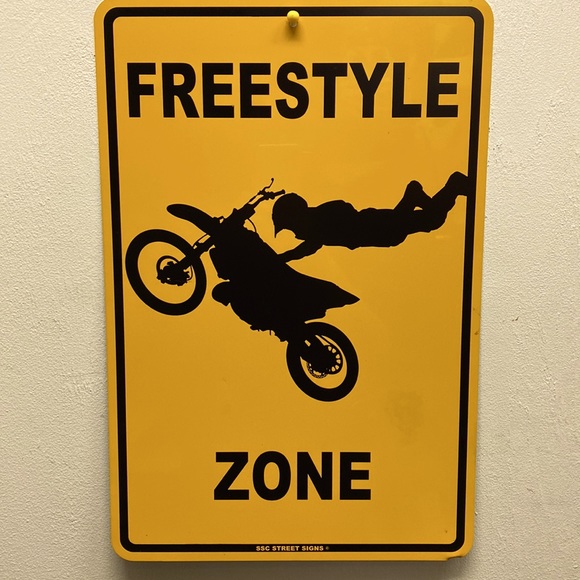 None Wall Decor Freestyle Zone Motorcycle Dirt Bike Mx Tricks